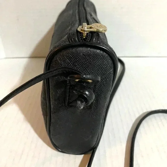 Fendi vintage black canvas distressed crossbody handbag - Picture 4 of 13